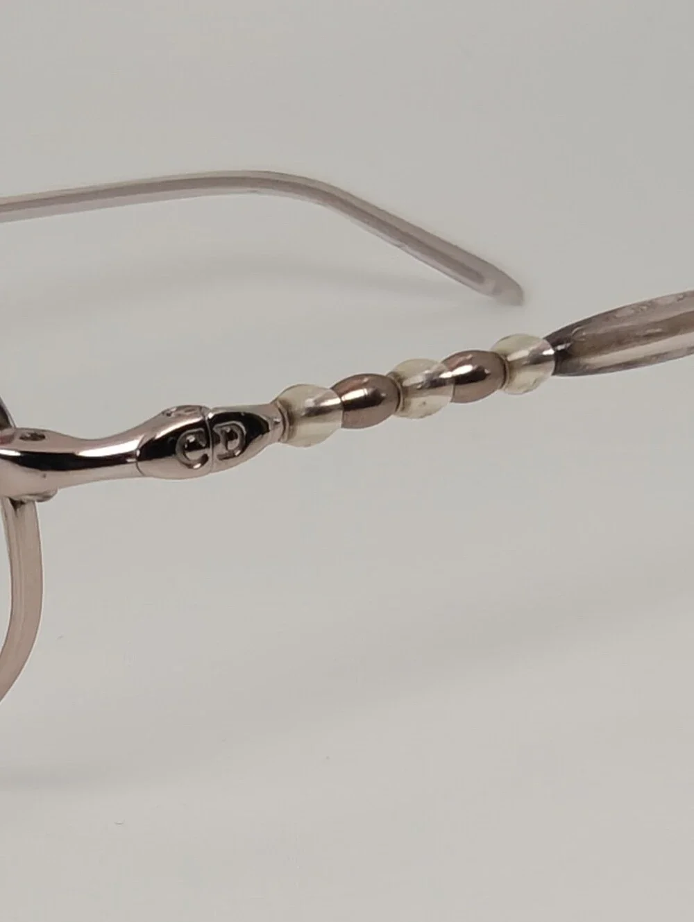 Dior CD 3584. Rose Gold. Fault. Women's Light Rose Gold Oval Glasses